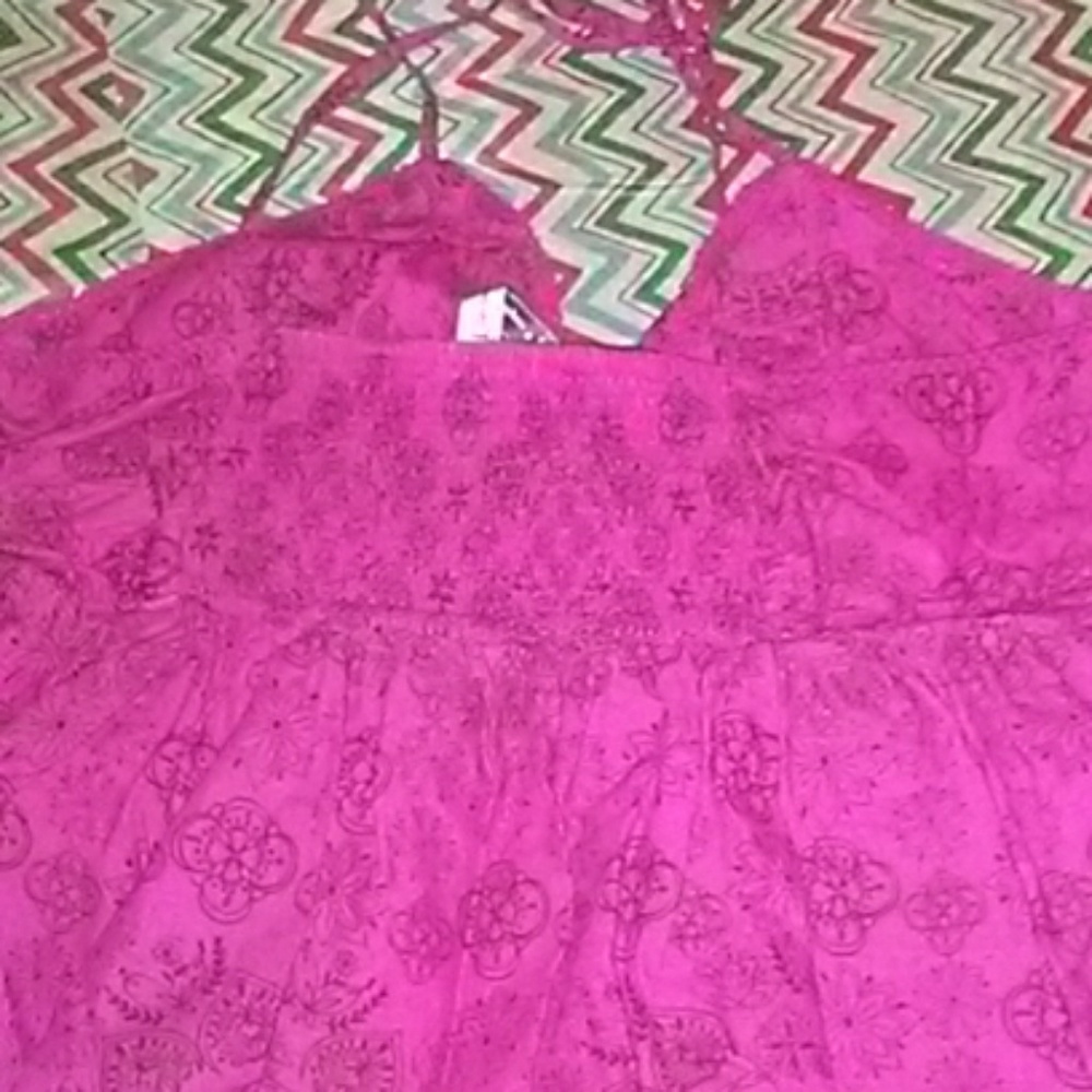 L.E.I pink  tank top summer Dress - Picture 7 of 8